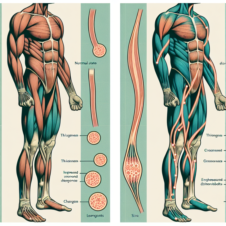 Effet de l'hormone de croissance sur les ligaments et les tendons