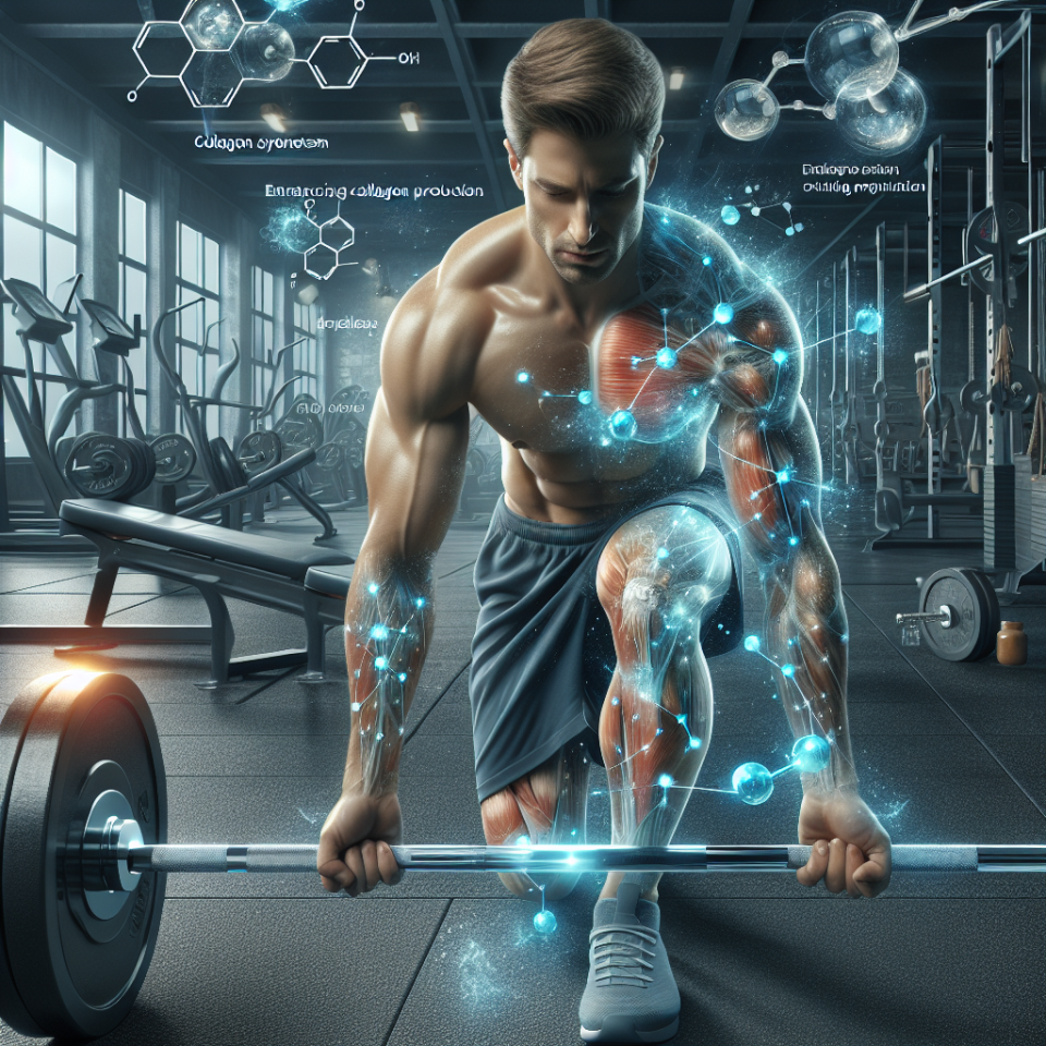 Stimulation de la collagénèse à l'aide de peptides en musculation